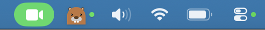 Nail Bite Beaver in the macOS menu bar